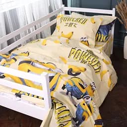 Комплект постельного белья Mirson бязь Kids Time Minions and bananas 2x160x220 см (2200011493305)