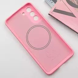 Чохол Silicone Cover Lakshmi Full Camera (AA) with MagFit для Samsung Galaxy S21 FE Рожевий / Light pink - мініатюра 3