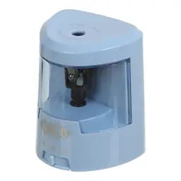 Чинка для олівців, автоматична, із контейнером, блакитна