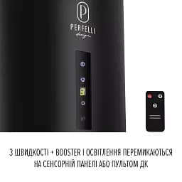 Витяжка пристінна PERFELLI DESIGN RICCO 35 NERO SILENZIO - мініатюра 10