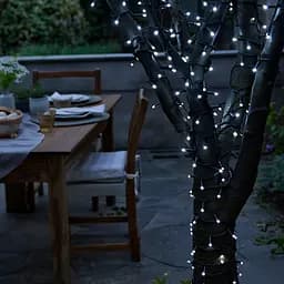 Гірлянда Нитка вулична 300 LED 30 м на сонячній батареї чорна, білий GarlandoPro SB300L30MBW - мініатюра 4