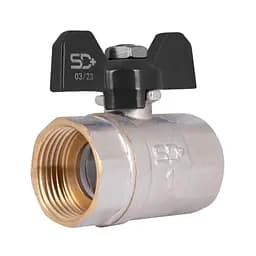Кран кульовий SD Plus 1" ВР для води (метелик) SD602W25