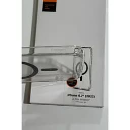 Оригінальний прозорий чохол Spigen Ultra Hybrid MagSafe (MagFit) для Iphone 14 Plus/15 Plus (6.7") Graphite ACS06661 - мініатюра 8