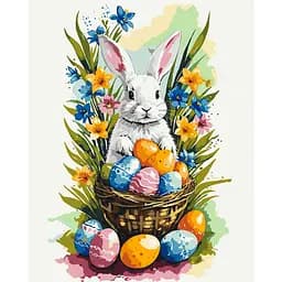 Картина за номерами Кролик та писанки 11718-AC 40х50 см