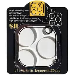 Защитное стекло Epik на камеру Full Block тех.пак для Apple iPhone 12 Pro 6.1 Прозрачный