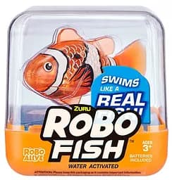 Интерактивная игрушка Robo Alive Роборыбка оранжевая (7125SQ1-4)