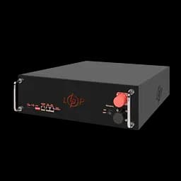 Акумулятор LP LiFePO4 51,2V - 100 Ah (5120Wh) (BMS SP 100A/50А) RM RS485/CAN LCD BL - мініатюра 3