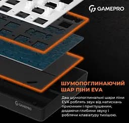 Клавіатура ігрова механічна GamePro GPMK-130R Black USB Hot-Swap Outemu Red Swich - мініатюра 5