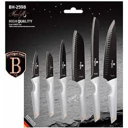 Набір ножів Berlinger Haus Moonlight Collection, 6 предметів, сірий (BH 2598) - мініатюра 2