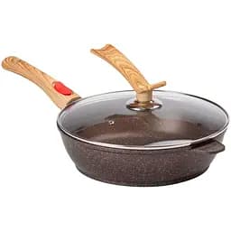 Сковорода універсальна MGC алюмінієва 28 см зі знімною ручкою, кавовий MGC HP-4-465CO