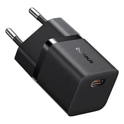 Мережевий зарядний пристрій Baseus GaN5 Fast Charger (mini) 1C 25W EU Cable Type-C to Type-C 1m чорний P10110909113-01 - мініатюра 4