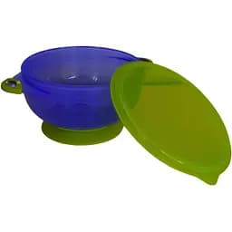 Тарелка на присоске Lindo с крышкой фиолетовая (РК 036 фіол)