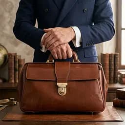 Саквояж з натуральної шкіри Tony Perotti Italico 8051 (90625) Коньячний - мініатюра 4