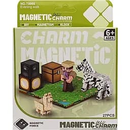 Детский магнитный конструктор Minecraft Bambi 9966 27 деталей