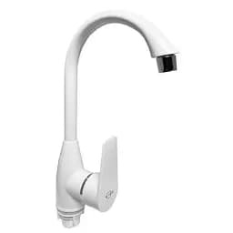 Смеситель для кухни Solone LAP4-C030 однорычажный пластик Белый 30412