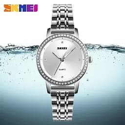 Класичний жіночий годинник Skmei 1311 Malibu (Сріблястий) - мініатюра 3