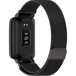 Ремінець-бампер DK Xiaomi Mi Band 7 Pro Metal Milanese Loop Magnetic (black) - мініатюра 2