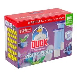 Диски чистоты для унитаза Duck Virtual Violet сменный блок 72 мл (2 шт. х 36 мл) 