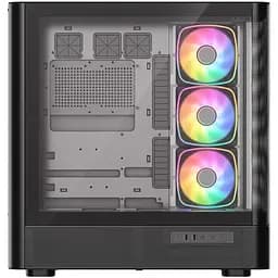 Корпус Modecom VOLCANO AQ500 ARGB MIDI FRONT LCD 6,2”, 4x120 мм fans BLACK без БЖ ATX (MC-A-AQ500-4FA-B) - мініатюра 10
