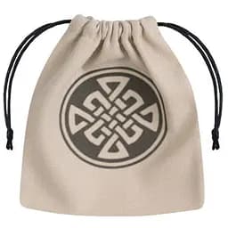 Мішечок для кубиків Q-Workshop Celtic Beige & black Dice Bag (BCEL101)