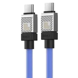 Кабель Baseus CoolPlay Series Fast Charging Cable Type-C to Type-C 100W 2m CAKW000303 Blue - мініатюра 3