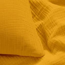 Наволочка Cosas Orange муслінова 40х60 см гірчична (0017Muslin_Orange_40x60) - мініатюра 2