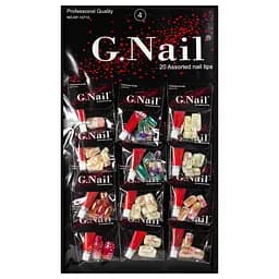 Ногти голографические накладные с рисунком и клеем упаковка 12 шт. G Nails KP-10715 №4