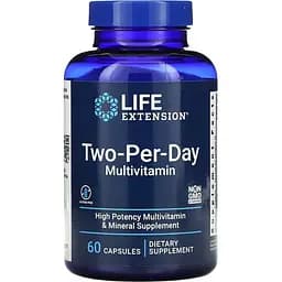 Вітаміни та мінерали Life Extension Two-Per-Day, 60 капсул