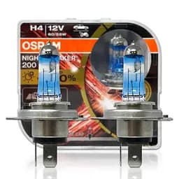 Комплект галогенових ламп OSRAM 64193NB200-HCB H4 Night Breaker +200% 60/55W P43T 12V HardDuopet - мініатюра 6