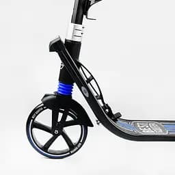 Самокат Best Scooter складаний 64х16х93-103 см Чорно-блакитний 000231311 - мініатюра 3