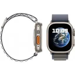 Смарт-годинник Apple Watch Ultra 2 GPS + Cellular 49 mm Titanium Case with Blue Alpine Loop - Small (MREK3/MRFA3) - мініатюра 3