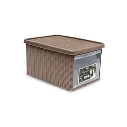 Контейнер для зберігання з кришкою і фронтальними дверцятами Stefanplast Elegance М 15л (30002)