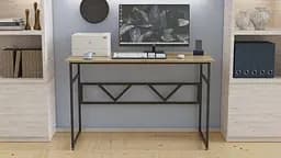 Комп'ютерний стіл Ferrum-decor Райан 75x140x70 чорний ДСП Дуб Сонома 16мм (FRD-103722) - мініатюра 2
