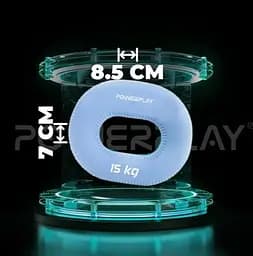 Еспандер кістьовий PowerPlay силіконовий PP-4336 Hand Grip Light 15 кг Блакитний (PP_4336_Blue_15kg) - мініатюра 4