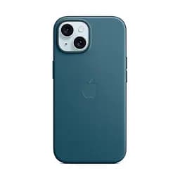 Чехол для Apple iPhone 15 Plus, FineWoven Case with MagSafe, синий, защитная накладка из материала FineWoven, противоударный, для iPhone, защита всего корпуса, поддержка беспроводной зарядки и MagSafe, (ARM71980)