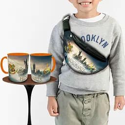 Подарочный набор :Сумка-бананка+ Кружка Гарри Поттер "Harry Potter" (00264)