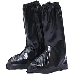 Бахилы на обувь от воды и грязи ПВХ 819A 3XL (45-46) 32.5 см Black (16193)