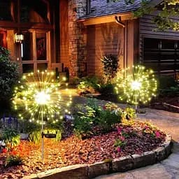 Світильники Sun Lamp Феєрверк на сонячній батареї 120 світлодіодів теплий білий