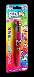 Багатобарвна ароматна кулькова ручка Scentos Чарівний настрій, 10 кольорів, червоний (41250)
