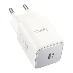 Мережевий зарядний пристрій Hoco N43 Vista single port PD30W charger(EU) Білий