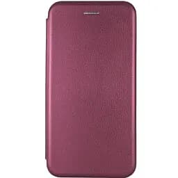 Шкіряний чохол-книжка Classy для Samsung Galaxy M54 5G Бордовий