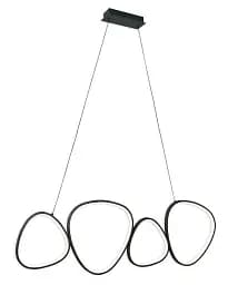 Подвесной светильник, люстра Goldlux 334046 Petra LED 1x48W 4000K 7400Lm IP20 черный