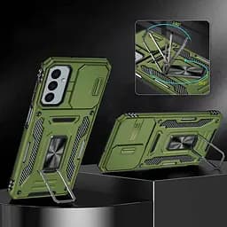 Ударостійкий чохол Epik Camshield Army Ring для Samsung Galaxy A26 5G Оливковий / Army Green - мініатюра 2