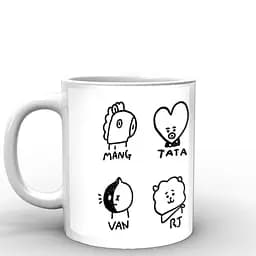 Кухоль GeekLand накидок BTS BTS 02.45 330 мл білий