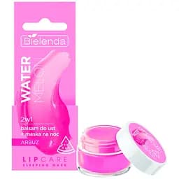 Бальзам-маска для губ Bielenda Lip Care Sleeping Mask Watermelon 2 в 1, 10 г - мініатюра 2
