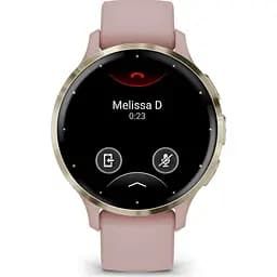Смарт-годинник Garmin Venu 3S Soft Gold Stainless Steel Bezel with Dust Rose Case and Silicone Band (010-02785-03/53) [111835] - мініатюра 6