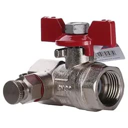 Кран кульовий повнопрохідний Arco VA30 1/2″ 152203 з краном Маєвського