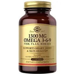 Жирні кислоти Solgar Omega 3-6-9 1300 мг 60 капсул