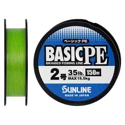 Шнур Sunline Basic PE 150 м (Light Green) 2.0/0.242 мм 35 lb/15.5 кг