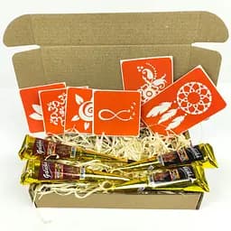 Набор хны с трафаретами для био-папа №2 henna-set-02